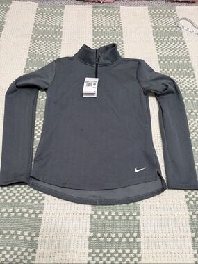 Nike Women's Gray Quarter-Zip Pullover